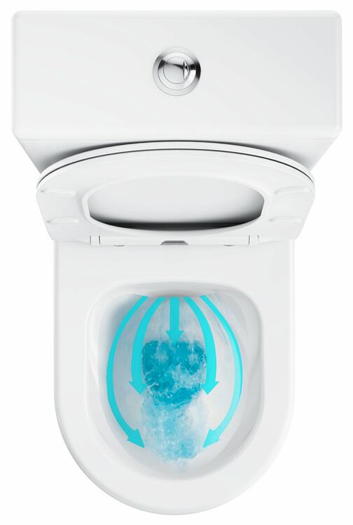 WC kombi Optima RimOff set, vario odpad, bílá