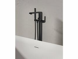 FL 080.20BLM.RB07A Vanová baterie do podlahy bez tělesa, se sprchovým setem, černá matná | Více - 