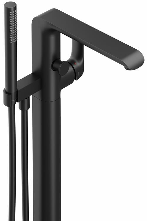 FL 080.20BLM.RB07A Vanová baterie do podlahy bez tělesa, se sprchovým setem, černá matná