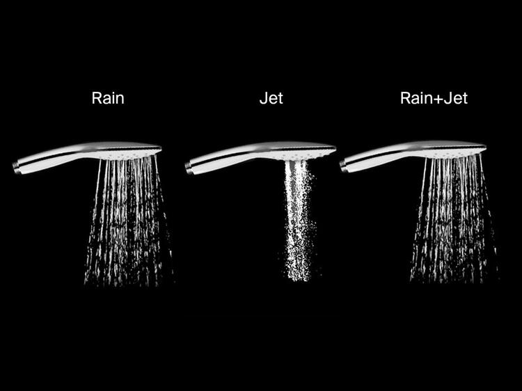 FL 091.20BLM Sprchový sloup s termostatickou baterií, posuvný, se sprchovým setem, černá matná