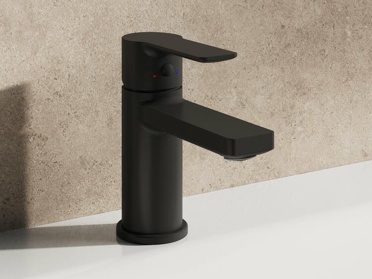 SL 012.20BLM Umyvadlová stojánková baterie 160 mm bez výpusti, černá matná