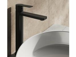 SL 015.20BLM Umyvadlová stojánková baterie 280 mm bez výpusti, černá matná | Více -