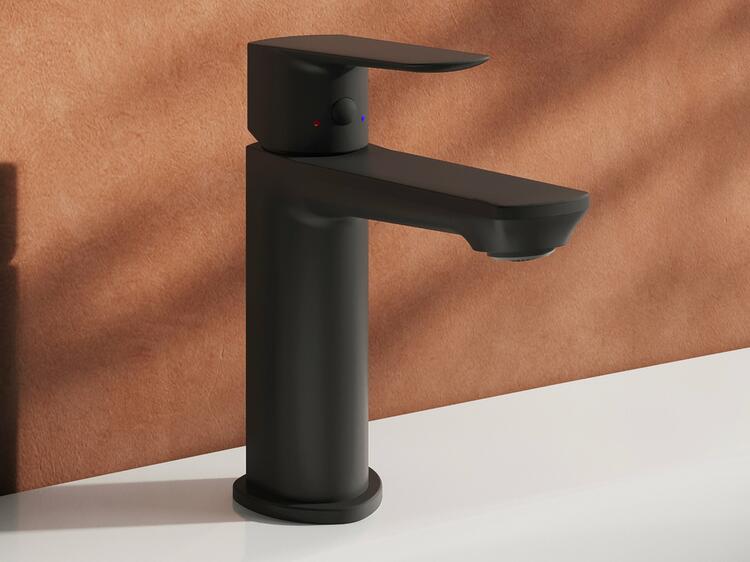 LF 012.20BLM Umyvadlová stojánková baterie 160 mm bez výpusti, černá matná