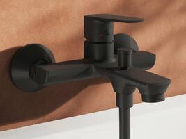 LF 022.20BLM Vanová nástěnná baterie bez sprchového setu, černá matná | Více - 