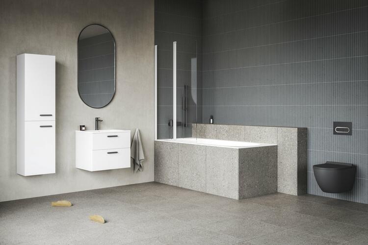 Koupelnová skříňka bez umyvadla bílá - Ravak SD Chrome II 8592626075583