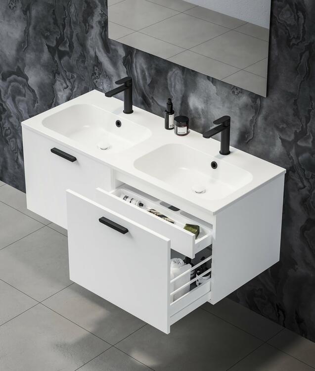 Koupelnová skříňka bez umyvadla bílá - Ravak SD Chrome II 8592626075590