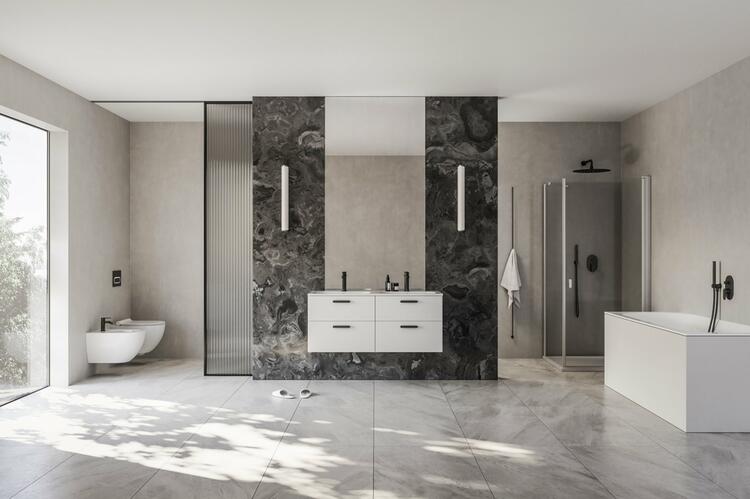 Koupelnová skříňka bez umyvadla bílá - Ravak SD Chrome II 8592626075590