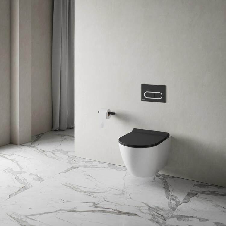 WC sedátko Vita slim, černá