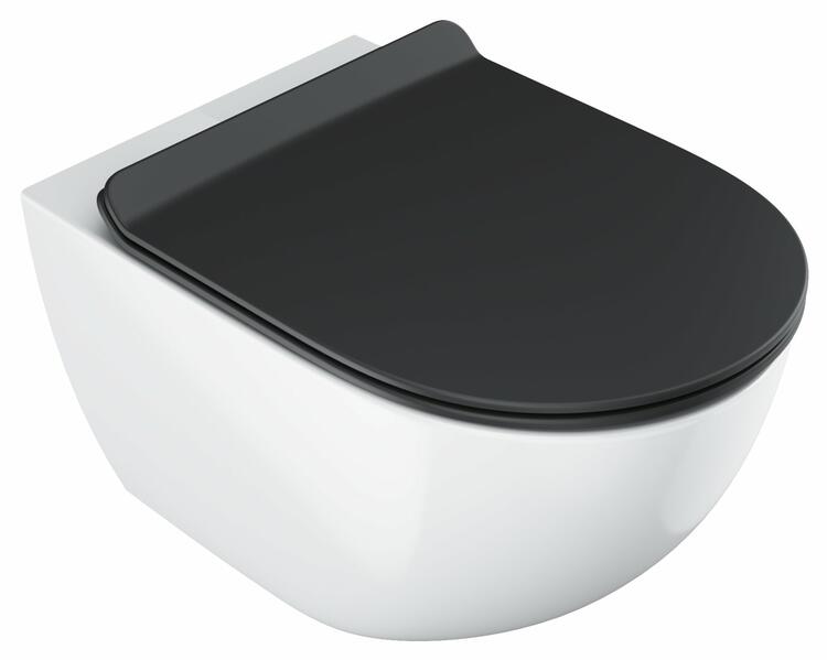 WC sedátko Vita slim, černá