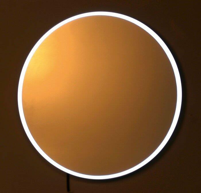 FLOAT kulaté zrcadlo s LED podsvícením ø 60cm, bílá