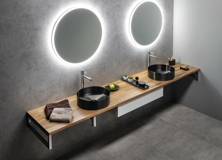 VISO kulaté zrcadlo s LED osvětlením ø 70cm