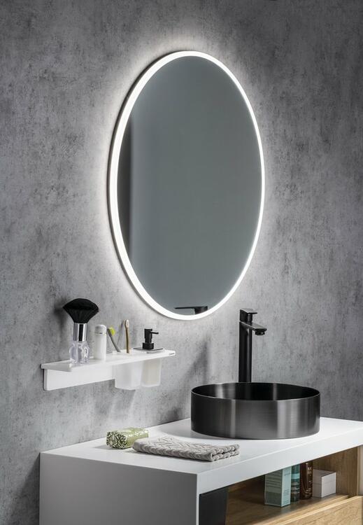 VISO kulaté zrcadlo s LED osvětlením ø 70cm