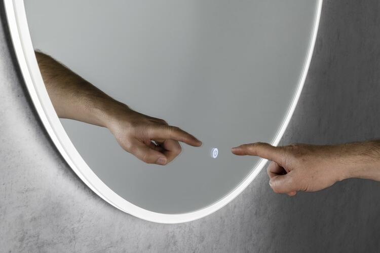 VISO kulaté zrcadlo s LED osvětlením ø 80cm, senzor, 2700-6500K
