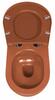 INFINITY závěsná WC mísa, Rimless, 36,5x53cm, terracotta