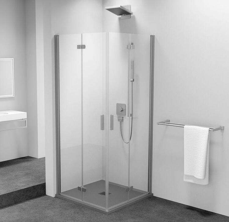 ZOOM čtvercový sprchový kout 800x800mm, rohový vstup