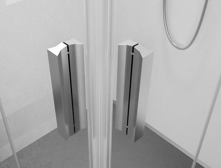 ZOOM čtvercový sprchový kout 800x800mm, rohový vstup