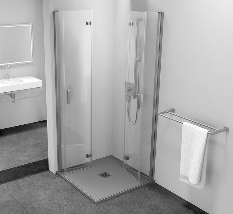 ZOOM čtvercový sprchový kout 800x800mm, rohový vstup
