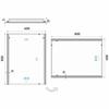 Zrcadlo s ostrými rohy s led osvětlením 60×80 cm – Nimco ZP 11002VX