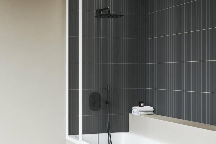 986.20BLM Hlavová sprcha, 250x250 mm, Black Matt