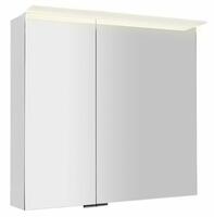 LINEX galerka s LED osvětlením, 80x70x15cm, bílá | Více - 