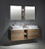 LINEX galerka s LED osvětlením, 60x70x15cm, levá/pravá, bílá