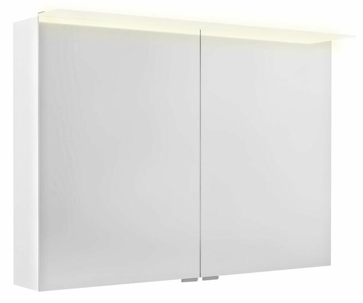 LINEX galerka s LED osvětlením, 100x70x15cm, bílá