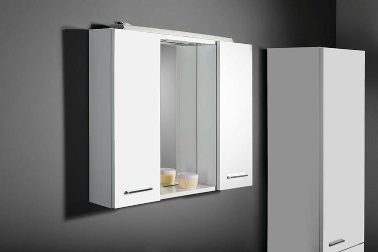 ZOJA/KERAMIA FRESH galerka s LED osvětlením, 70x60x14cm, bílá