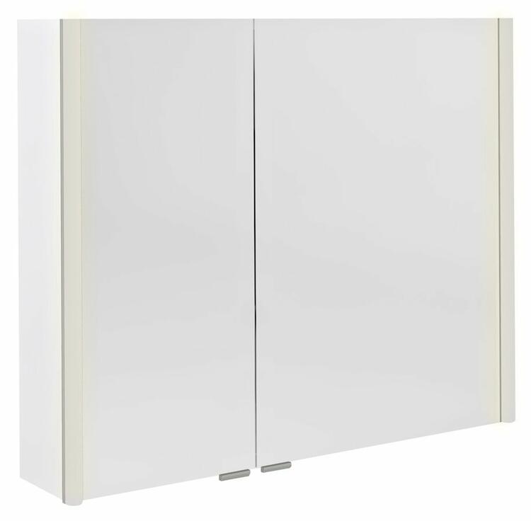 Galerka s LED osvětlením 86x70x17,5 cm bílá – Sapho Alix AX186-0030