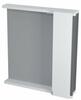 PULSE galerka s LED osvětlením, 75x80x17cm, pravá, bílá/antracit