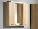 ZOJA/KERAMIA FRESH galerka s LED osvětlením, 70x60x14cm, dub platin
