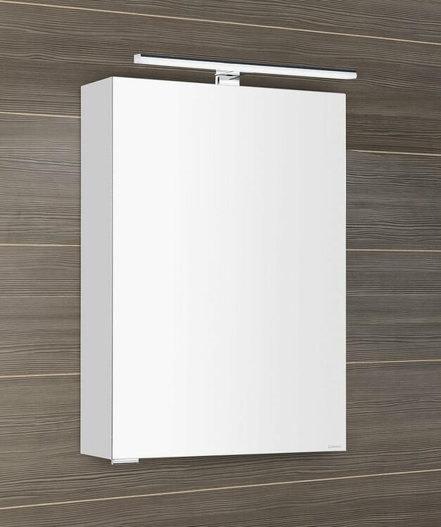 MIRRÓ galerka s LED osvětlením, 50x70x16cm, levá/pravá, bílá