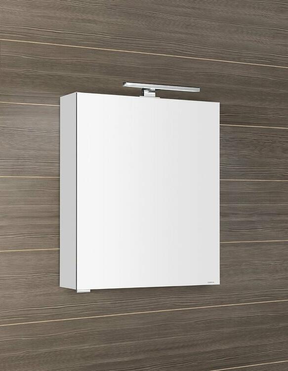 MIRRÓ galerka s LED osvětlením, 60x70x16cm, levá/pravá, bílá