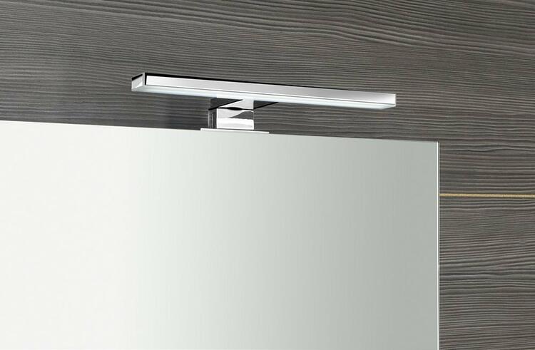 RIWA galerka s LED osvětlením, 50x70x17cm, bílá lesk