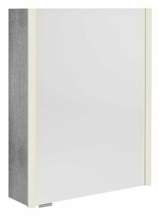 ALIX galerka s LED osvětlením 56x70x17,5cm, levá/pravá, dub stříbrný