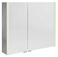 ALIX galerka s LED osvětlením 86x70x17,5cm, dub stříbrný | Více - 