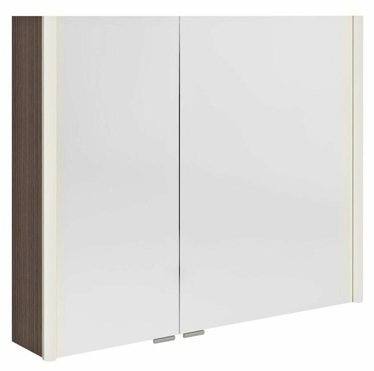 ALIX galerka s LED osvětlením 86x70x17,5cm, borovice rustik
