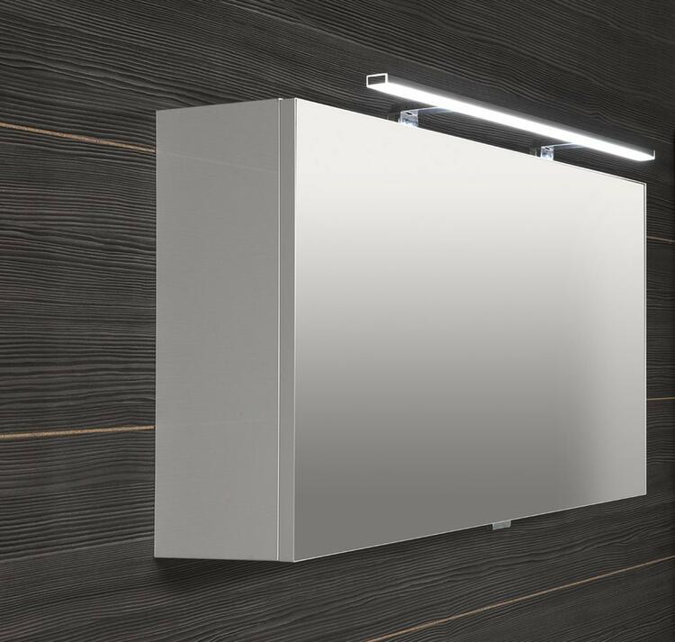 CLOE galerka s LED osvětlením 100x50x18cm, bílá