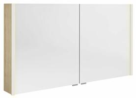 ALIX galerka s LED osvětlením, 2x dvířka, 126x70x17,5cm, jilm bardini | Více - 