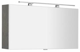 CLOE galerka s LED osvětlením 100x50x18cm, dub stříbrný | Více - 
