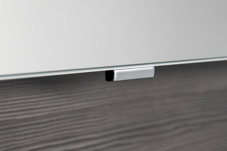CLOE galerka s LED osvětlením 120x50x18cm, dub stříbrný