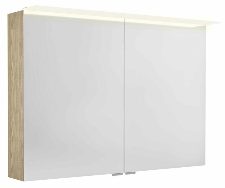 LINEX galerka s LED osvětlením, 100x70x15cm, jilm bardini