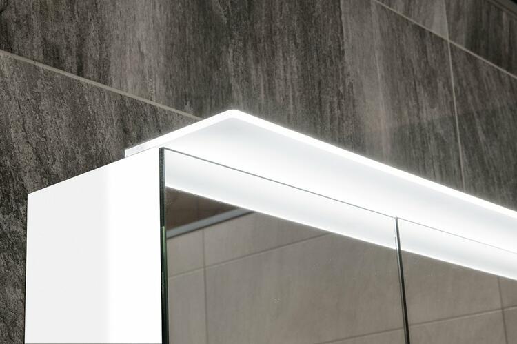 LINEX galerka s LED osvětlením, 100x70x15cm, jilm bardini