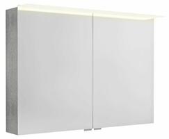 LINEX galerka s LED osvětlením, 100x70x15cm, dub stříbrný | Více - 