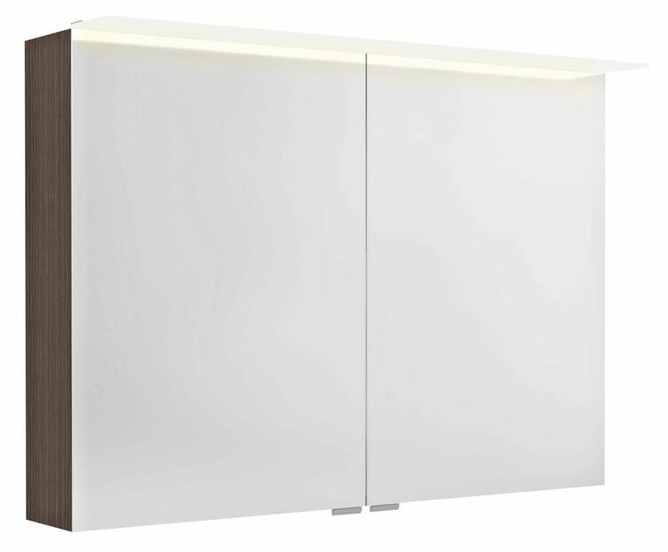 LINEX galerka s LED osvětlením, 100x70x15cm, borovice rustik