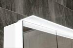 LINEX galerka s LED osvětlením, 100x70x15cm, borovice rustik