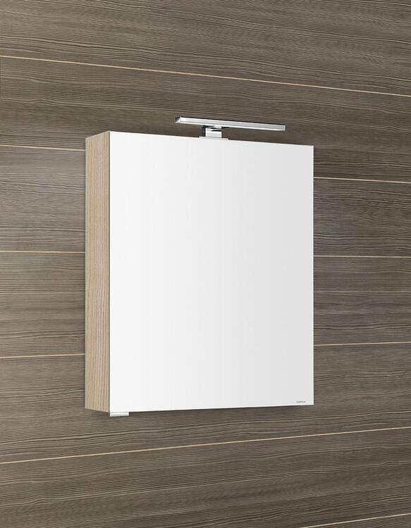 MIRRÓ galerka s LED osvětlením, 60x70x16cm, levá/pravá, jilm bardini