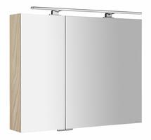 MIRRÓ galerka s LED osvětlením, 90x70x16cm, jilm bardini | Více - 