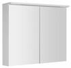 Galerka s LED osvětlením 80×70×22 cm bílá – Aqualine Kawa Strip WGL80S