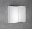 Galerka s LED osvětlením 80×70×22 cm bílá – Aqualine Kawa Strip WGL80S
