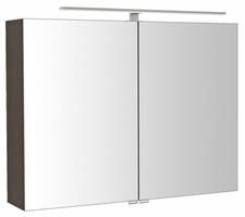 RIWA galerka s LED osvětlením, 81x70x17cm, borovice rustik | Více - 